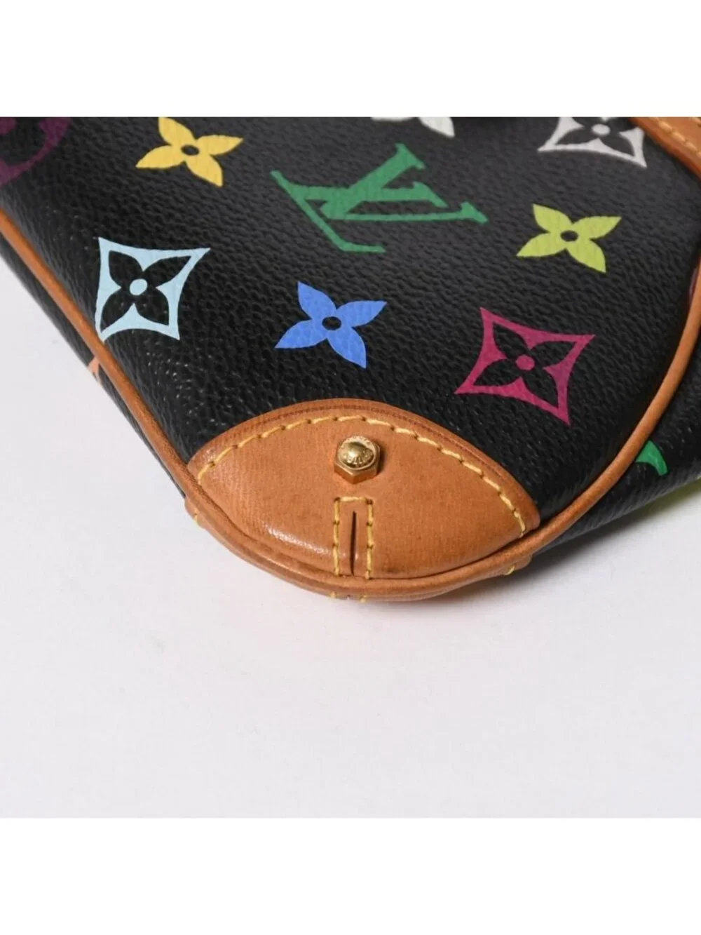 Louis Vuitton Pouch Pochette Mirror MM Monogram Multicolor Takashi Murakami